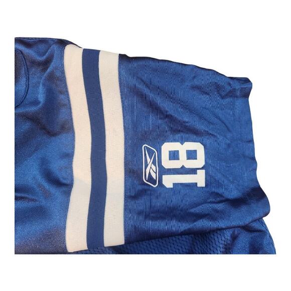 Reebok NFL onfield Indianapolis colts Payton Manning jersey #18 blue & white - Picture 9 of 11